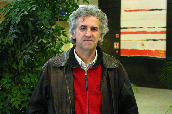 El paleontólogo Juan Luis Arsuaga, en la Facultad de Comunicación