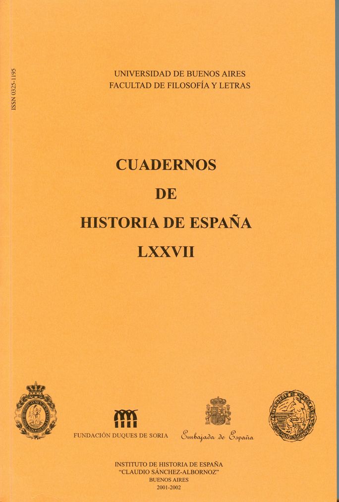 Cuadernos de Historia de España LXXVII (2001-2002)