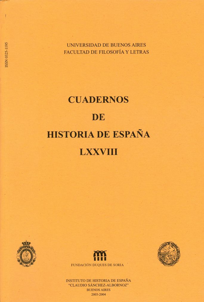 Cuadernos de Historia de España LXXVIII