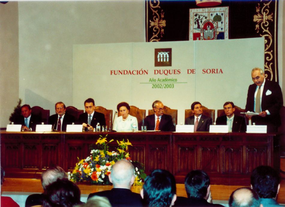 Intervención de Don Rafael Benjumea, Presidente de la FDS, en la inauguración del Curso 2002-2003