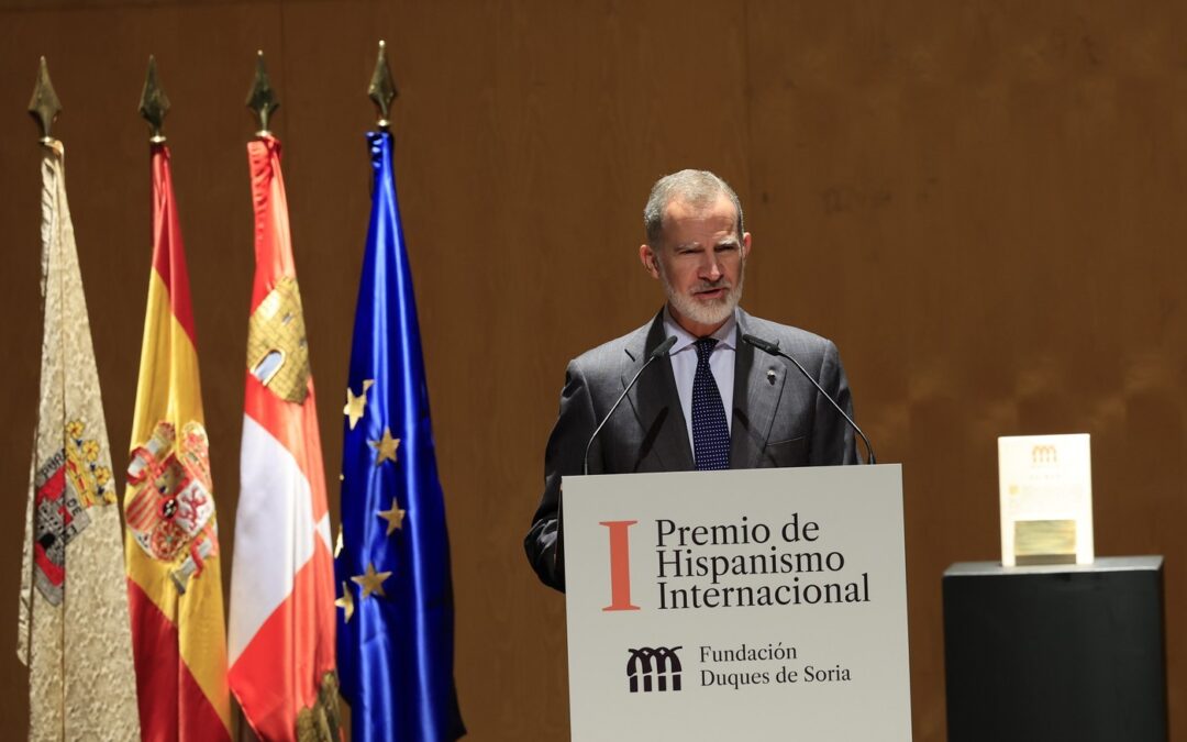 Su Majestad el Rey entrega el I Premio de Hispanismo Internacional de la Fundación Duques de Soria al proyecto “Nuevos espacios del español en Europa” dirigido por el profesor Johannes Kabatek